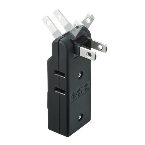 スイングミニタップ（2P・4個口・ブラック）