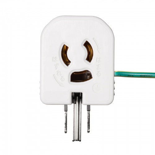 電源アダプター（3P・2P変換・温度ヒューズ・電流ヒューズ内蔵・抜け止め式）