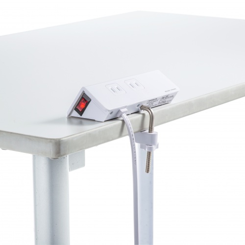 クランプ固定式タップ（Type-C充電ポート付き・2P・4個口・USB Aポート・Type-Cポート・一括集中スイッチ・3ｍ・ホワイト） TAP-B105UC-3W サンワサプライ