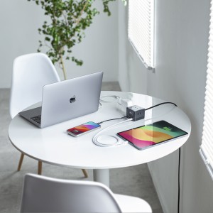 電源タップ（USB Type-C・PD 67W・GaN・コンセント3口・電力表示対応・ケーブル長2m・ブラック）