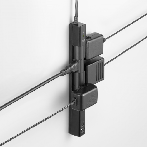 電源タップ（4個口・USB PD20W対応・2m・回転式・2P・Type-C/USB A ポート付・iPhone/iPad/スマホ/タブレット充電・コンセントタップ・ブラック）