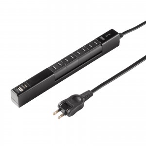 電源タップ（4個口・USB PD20W対応・2m・回転式・2P・Type-C/USB A ポート付・iPhone/iPad/スマホ/タブレット充電・コンセントタップ・ブラック）