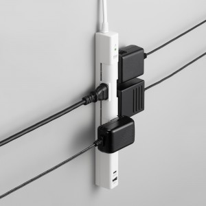 電源タップ（4個口・USB PD20W対応・2m・回転式・2P・Type-C/USB A ポート付・iPhone/iPad/スマホ/タブレット充電・コンセントタップ・ホワイト）