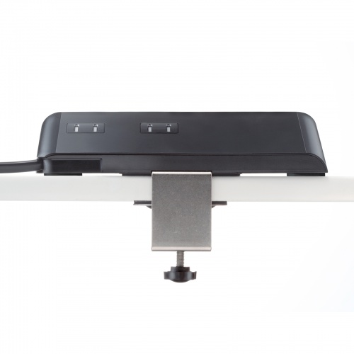 電源タップ（USB充電・AC4個口・USB PD65W対応・USB-A搭載・一括集中スイッチ・2m・クランプ固定・ブラック）