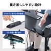 電源タップ（USB充電・AC4個口・USB PD65W対応・USB-A搭載・一括集中スイッチ・2m・クランプ固定・ブラック）