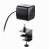 電源タップ（USB充電・AC3個口・USB PD65W対応・USB-A搭載・キューブ型・回転・2m・クランプ固定・ブラック）