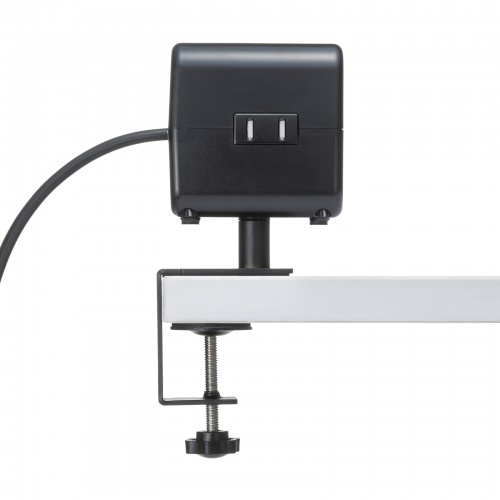 電源タップ（USB充電・AC3個口・USB PD65W対応・USB-A搭載・キューブ型・回転・2m・クランプ固定・ブラック）