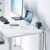 電源タップ（USB充電・AC3個口・USB PD65W対応・USB-A搭載・キューブ型・回転・2m・クランプ固定・ブラック）