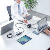 電源タップ（USB充電・AC3個口・USB PD65W対応・USB-A搭載・キューブ型・回転・2m・クランプ固定・ブラック）