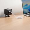 電源タップ（USB充電・AC3個口・USB PD65W対応・USB-A搭載・キューブ型・回転・2m・クランプ固定・ブラック）
