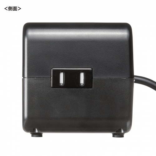 電源タップ（USB充電・AC3個口・USB PD65W対応・USB-A搭載・キューブ型・回転・2m・クランプ固定・ブラック）