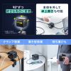 電源タップ（USB充電・AC3個口・USB PD65W対応・USB-A搭載・キューブ型・回転・2m・クランプ固定・ブラック）
