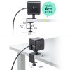 電源タップ（USB充電・AC3個口・USB PD65W対応・USB-A搭載・キューブ型・回転・2m・クランプ固定・ブラック）
