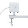 電源タップ（USB充電・AC3個口・USB PD65W対応・USB-A搭載・キューブ型・回転・2m・クランプ固定・ホワイト）