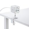 電源タップ（USB充電・AC3個口・USB PD65W対応・USB-A搭載・キューブ型・回転・2m・クランプ固定・ホワイト）