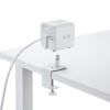 電源タップ（USB充電・AC3個口・USB PD65W対応・USB-A搭載・キューブ型・回転・2m・クランプ固定・ホワイト）