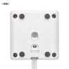 電源タップ（USB充電・AC3個口・USB PD65W対応・USB-A搭載・キューブ型・回転・2m・クランプ固定・ホワイト）