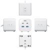 電源タップ（USB充電・AC3個口・USB PD65W対応・USB-A搭載・キューブ型・回転・2m・クランプ固定・ホワイト）