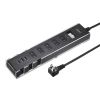 スマホスタンド付きタップ（2P・5個口・1.5m・USBポート・ブラック）