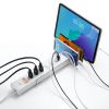 スマホスタンド付きタップ（2P・5個口・1.5m・USBポート・ホワイト）