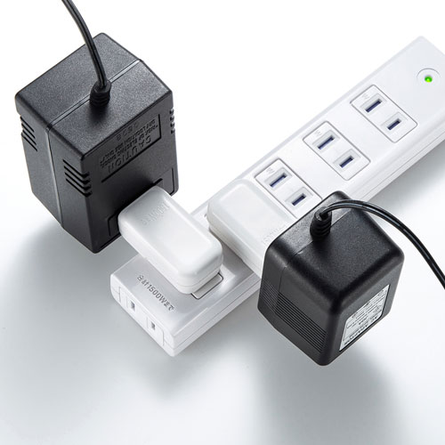 スペースアダプタ／よこ型／2個入り／コンセント干渉防止／１個口