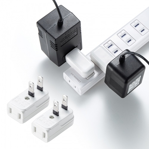 スペースアダプタ／よこ型／2個入り／コンセント干渉防止／１個口