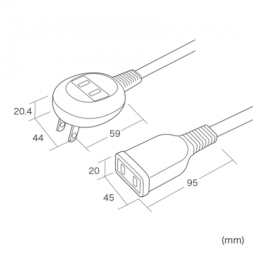 延長コード（1m・1個口+1個口・2個口・2P）