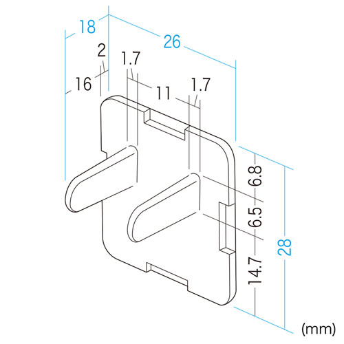 コンセントキャップ（3P・5個・ホワイト） TAP-CAP3P5 サンワサプライ