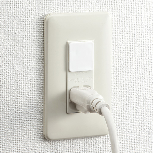 コンセントキャップ（3P・5個・ホワイト） TAP-CAP3P5 サンワサプライ