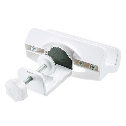 電源タップホルダー（デスククランプ式・360°回転・固定・ホワイト）