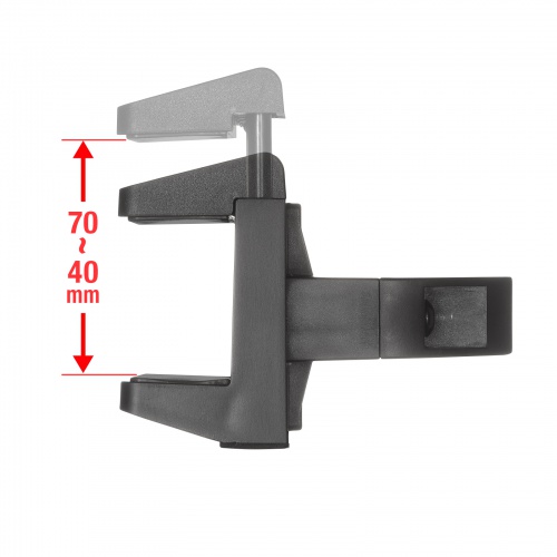 電源タップホルダー（クランプ式・支柱取付・ポール取付・整理整頓・配線整理・ブラック）