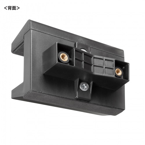 電源タップホルダー（クランプ式・支柱取付・ポール取付・整理整頓・配線整理・ブラック）