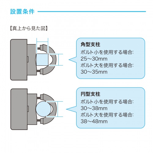 電源タップホルダー（クランプ式・支柱取付・ポール取付・整理整頓・配線整理・ブラック）