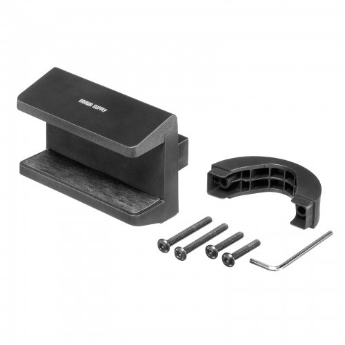 電源タップホルダー（クランプ式・支柱取付・ポール取付・整理整頓・配線整理・ブラック）