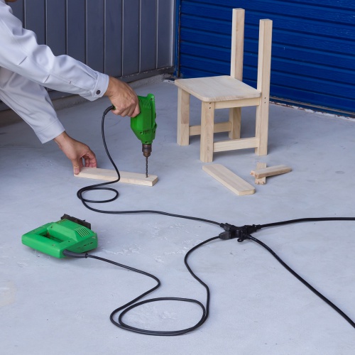 延長コード（電源タップ・電源延長コード・コンセント・3個口・ブラック・10m） TAP-EX23-10BK サンワサプライ