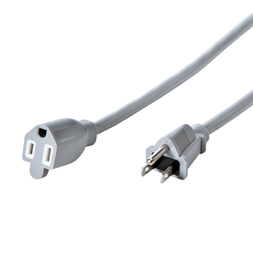 延長コード（5m・1個口・おすすめ・便利・グレー）TAP-EX253