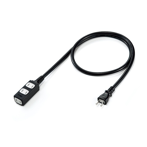 延長コード（1m・3個口・おすすめ・便利・黒） TAP-EX34-1BKN