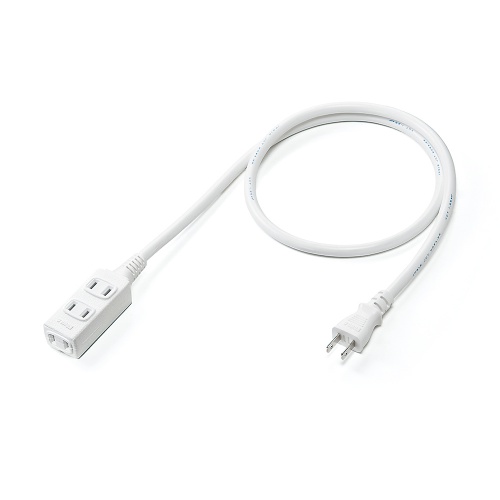 てんてん 延長コード（1m・3個口・おすすめ・便利・白） TAP-EX34-1WN