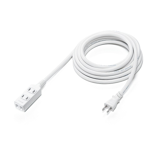 延長コード（5m・3個口・おすすめ・便利・白） TAP-EX34-3WN サンワサプライ