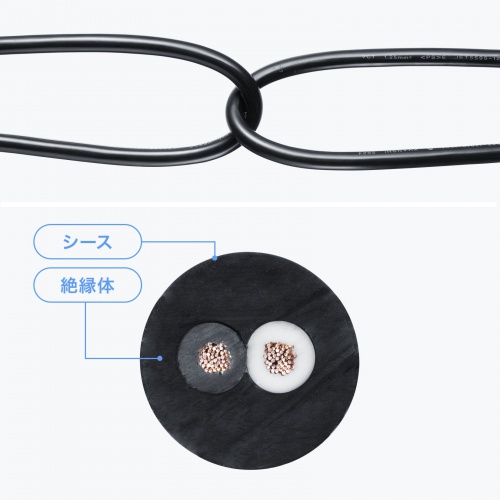 電源延長コード（10m・3P/2P両対応・3個口・防塵キャップ・防雨型プラグ・アースピン折りたたみプラグ採用）