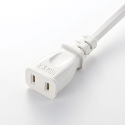 延長コード（1～2m・一個口・カールコード・おすすめ・便利・白） TAP