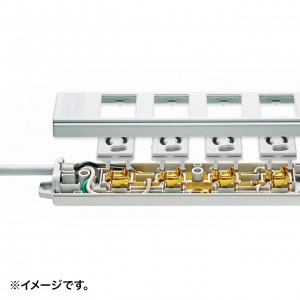 電源タップ（3P・7個口・2m・5個口連動集中スイッチ付・デスククランプ対応・マグネット付） TAP-F37-2CLK サンワサプライ