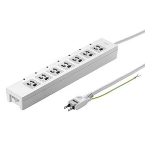 電源タップ（3P・7個口・2m・一括集中スイッチ付・デスククランプ対応・マグネット付） TAP-F37-2CLZ サンワサプライ