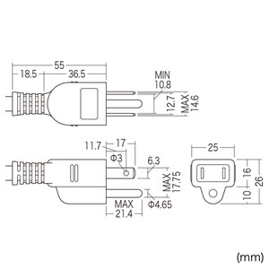 電源タップ（3P・7個口・3m・5個口連動集中スイッチ・雷ガード・マグネット付） TAP-F37-3KR サンワサプライ