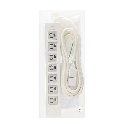 電源タップ 7個口 3m｜マグネット固定・一括スイッチ・3P→2P変換付