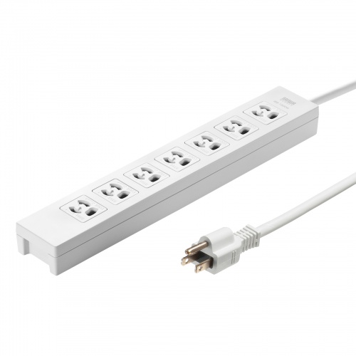 電源タップ 7個口 5m｜マグネット固定・雷ガード・3Pプラグ・3P差込口