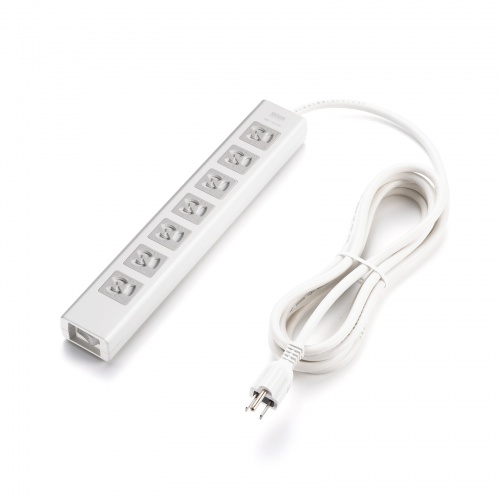 電源タップ（7個口・3m・雷ガード・マグネット・シャッター付・一括連動集中スイッチ付・絶縁キャップ付・3Pプラグ）