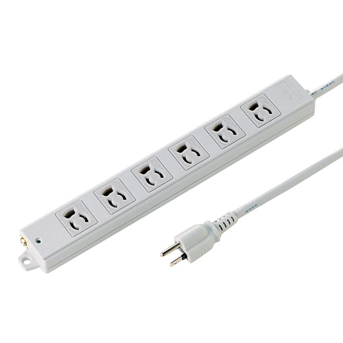 【アウトレット･訳あり・セール】工事物件タップ（3P・6個口・10m・抜け止め・マグネット）