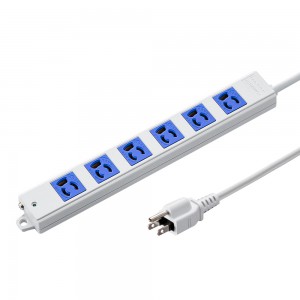 【訳あり 新品】【サンワサプライ】工事物件タップ(3P抜け止め・6個口・3m・ブルー)