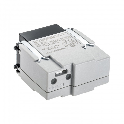 埋込コンセント（Type-Cx1・PD18W対応・ブラック） TAP-KJC1BK サンワサプライ